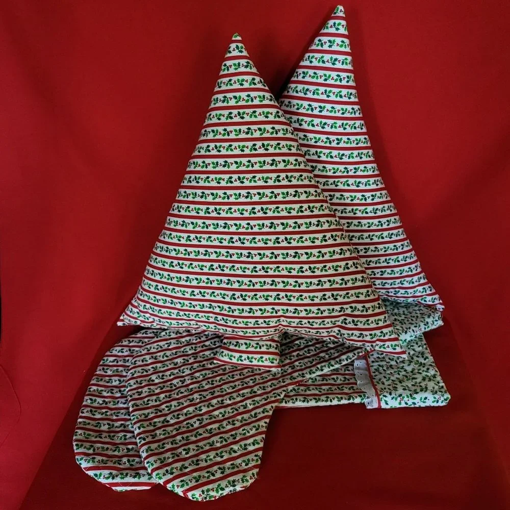 Christmas Pillow and Stocking Set of 4